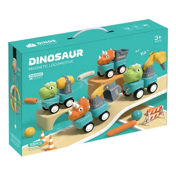 Juego De Varillas Magneticas Dinosaurios Juguete Didactico