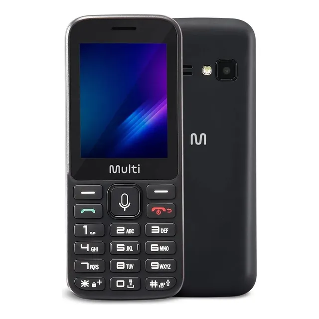 Celular Simples Para Idosos Multilaser Zapp 3g Dual Sim Cor Preto