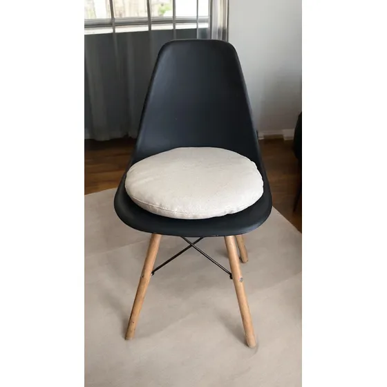 Silla Eams  Almohadon Futon Redondo 40 Cm Tapicería