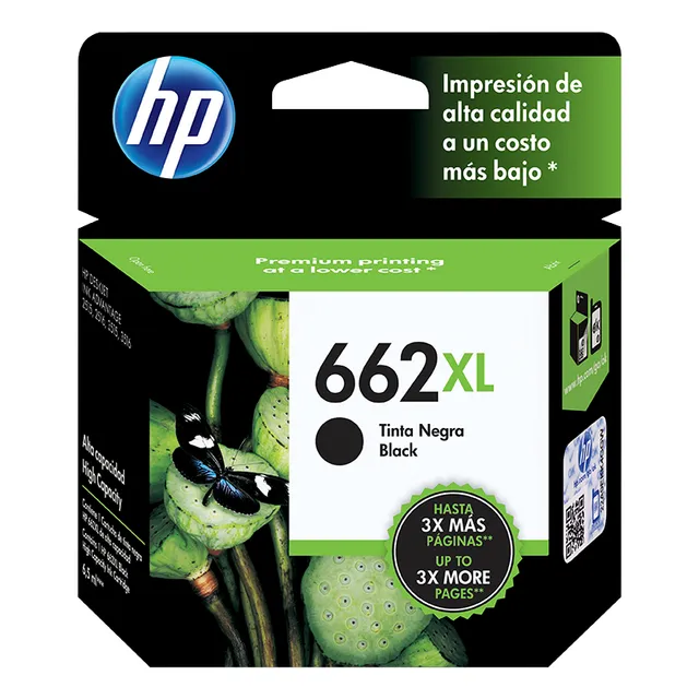 Cartucho Hp 662xl Negro, 360 Páginas
