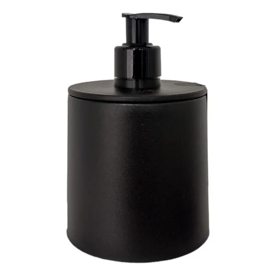Dispenser Jabon Liquido Para Baño Dosificador Alcohol Gel Color Negro