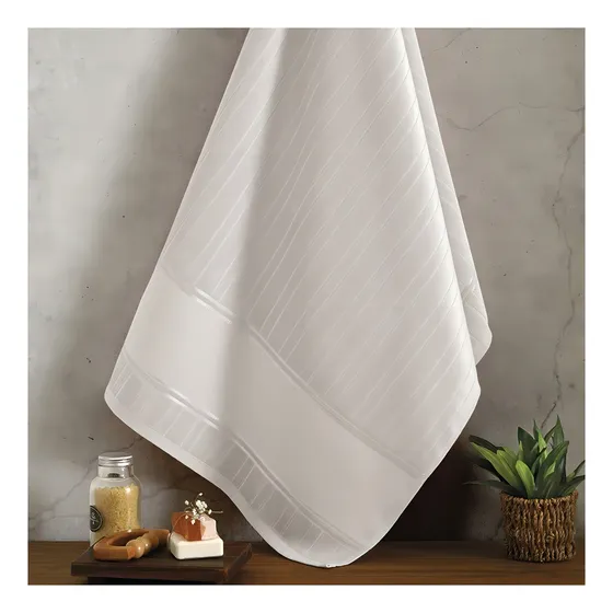 Toalha De Banho Para Bordar Pintar Velour Artesanalle 70x140 Cor Cinza-claro