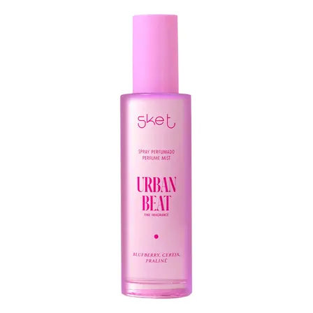 Body Splash Skelt Perfume Mist Urban Beat 100 mL para Mulheres com Frutas e Flores