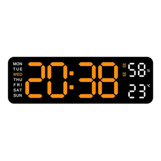 Reloj De Escritorio Reloj De Pared Led Reloj Naranja Claro Reloj De Escritorio Reloj De Pared Led Reloj Naranja Claro