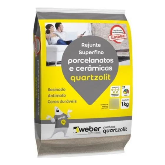 Rejunte Porcelanato Super Fino 1kg Quartzolit - Cores