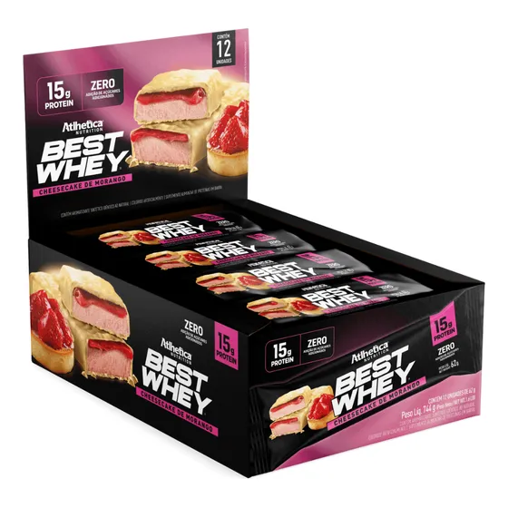 Best Whey Bar Gourmet - 12 Unidades - Atlhetica Nutrition