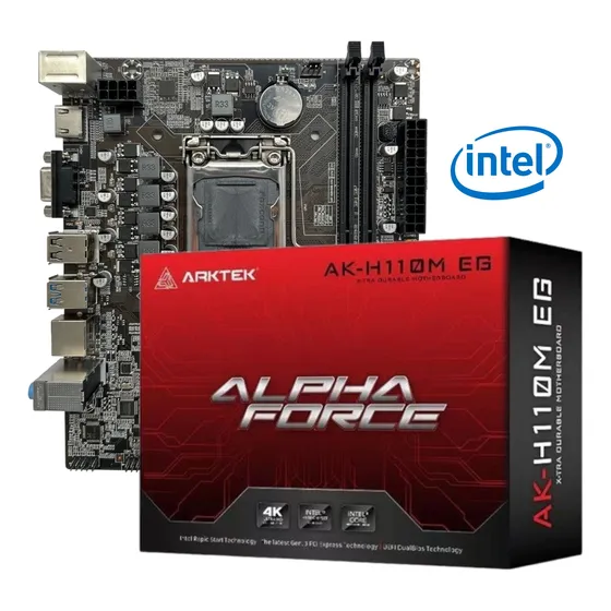 Tarjeta Madre / Intel H110 / Ddr4 / Ak-h110m Eg / Arktek
