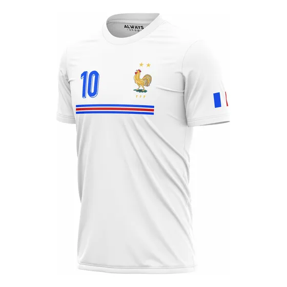 Playera Deportiva Francia Personalizada Nombre Y Numero