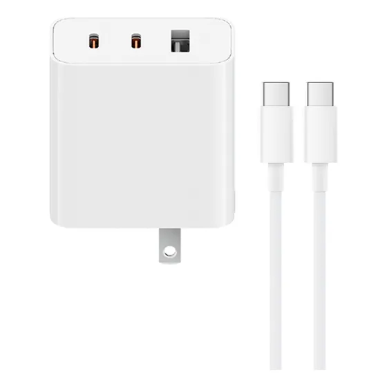 Cargador Xiaomi 67w Gan 2c1a Color Blanco