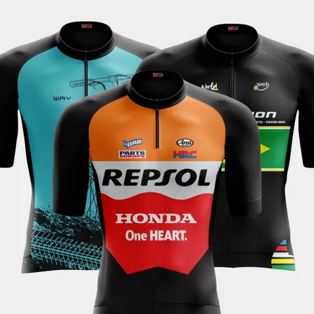 Camisa Ciclismo Masculino Proteção Uv Estampada Bike Pedal