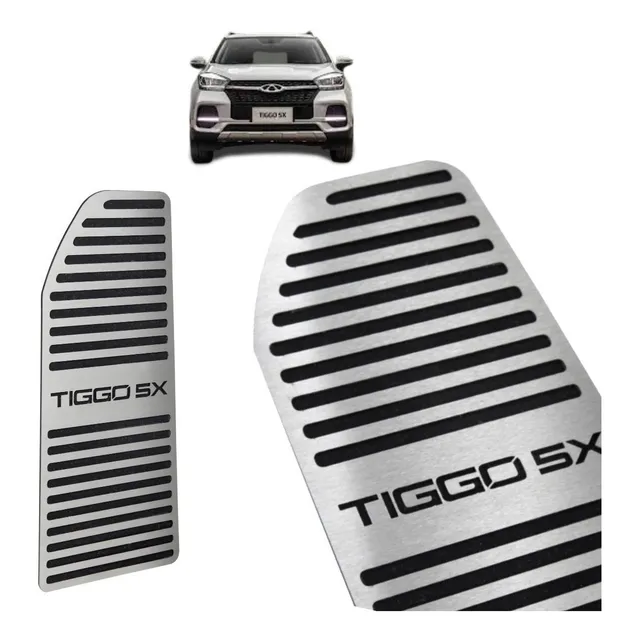 Descanso Pé Aço Inox Escovado Caoa Chery Tiggo 5x 2020 2021