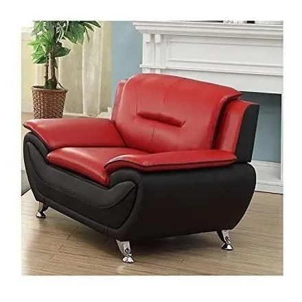 Silla Salon Color Negro Rojo