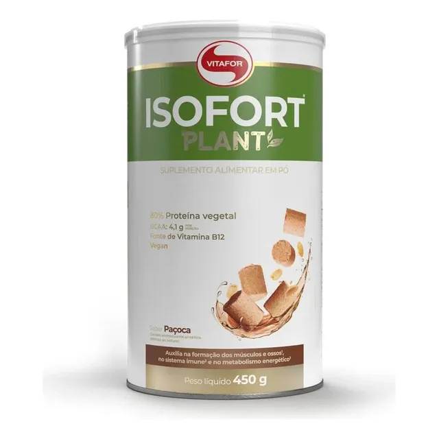 Isofort Plant 450g Alta Concentração Proteica Vegano