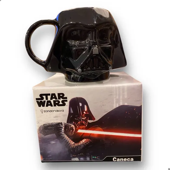 Caneca Star Wars Darth Vader 3d Geek Presente Cafe Diferente