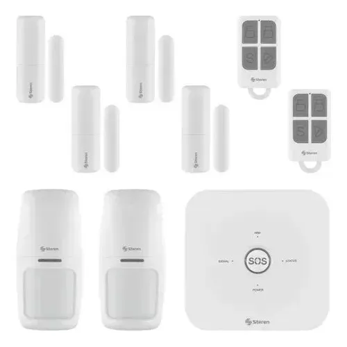 Sistema De Seguridad Steren Alarma 6 Sensores Control Remoto
