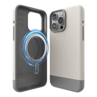 Funda Para iPhone 15 Pro Max Top: Stone / Bottom: Medium Gri Funda Para iPhone 15 Pro Max Top: Stone / Bottom: Medium Gri