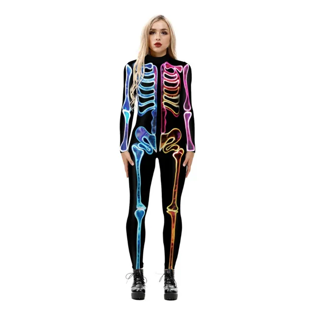 Disfraz De Catrina Esqueleto Mujer Halloween Día De Muertos
