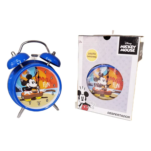 Reloj Despertador Vintage Mickey Mouse De Campana