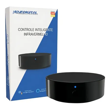 Controle Remoto Inteligente Novadigital Universal Infravermelho Ir Wifi Tuya Smart Life Alexa Google Preto