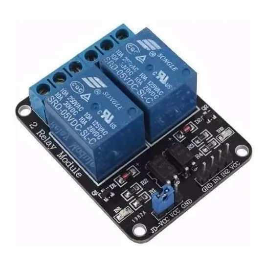 10x Módulo Relé Rele 2 Canais 5v Arduino, Pic, Raspberry Pi