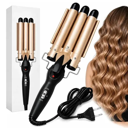 Onduladora De Cabello Rizador Ondas Tipo Sirena Dorado Oscuro