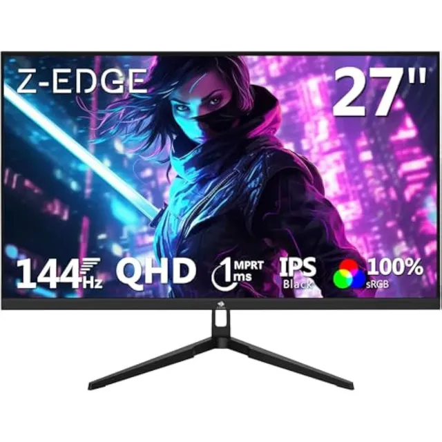Monitor De Juegos De 27 Pulgadas 144hz 1ms, Qhd