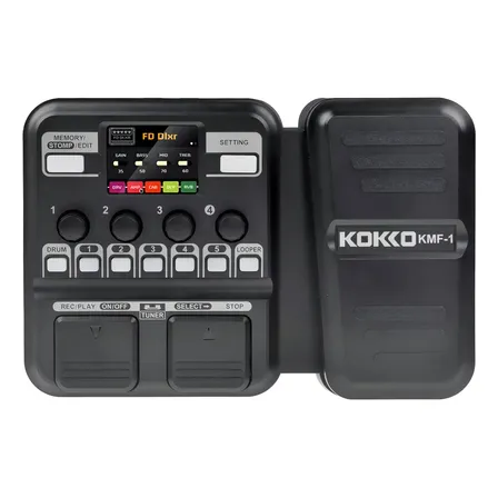 Pedal Guitarra Kokko Kmf1 Multiefeitos 59 Efeitos Lcd Preto