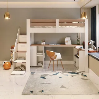 Cama Alta Juvenil Star Plus Office Multifuncional Casatema Cama Alta Juvenil Star Plus Office Multifuncional Casatema