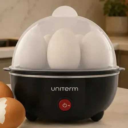 Cozedor Ovos A Vapor Egg Ovos Perfeitos Rapidamente Portátil Cor Preto