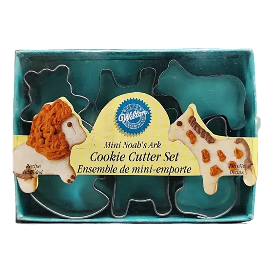 Moldes Mini Cortadores Animales Arca De Noé Wilton Set 6 Pz