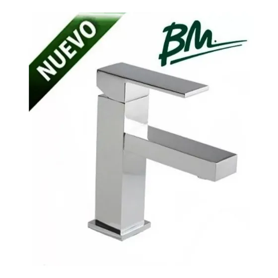 Griferia Bm Tokio Square Cromado, Monomando Lavamanos Nuevo