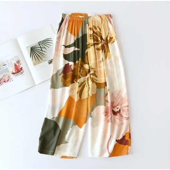 Pantalones Palazzo Floreado Para Damas