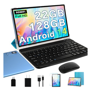 Tablet Android 14 10.1'', Teclado, Funda, 22gb Ram 128gb Rom Tablet Android 14 10.1'', Teclado, Funda, 22gb Ram 128gb Rom