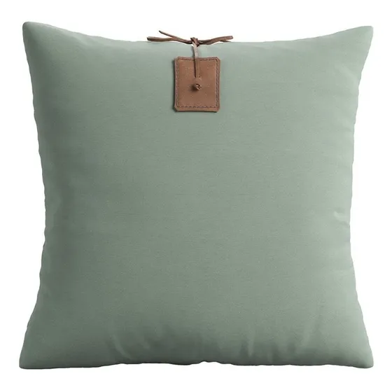 Cojín decorativo Meets 50 x 50 cm color verde salvia rústico