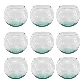 Florero Pecera 4 Optica Vidrio 7x8 Cm ( 9 Pzs ) Florero Pecera 4 Optica Vidrio 7x8 Cm ( 9 Pzs )
