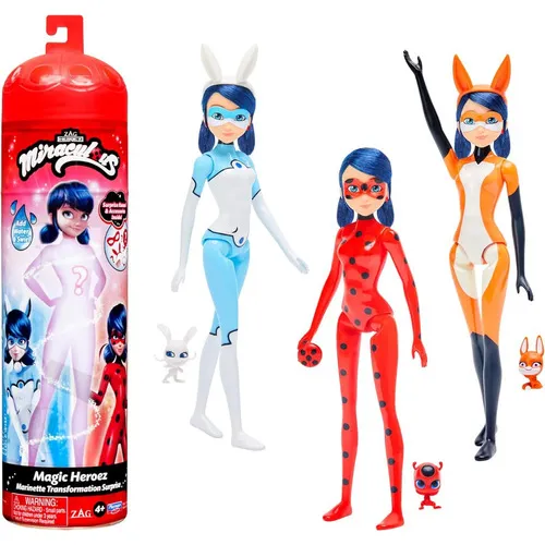Color Reveal Miraculous Lady Bug Magic Heroez +3accesorios