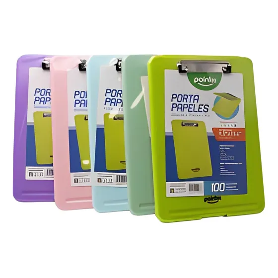 Tabla De Chequeo Y Porta Papeles Colores Pasteles Pointer