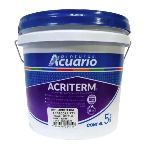 Impermeabilizante Acuario Acriterm 5 Años 4 Lts Terracota
