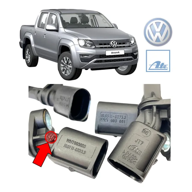 Kit 4 Sensor Freio Abs Amarok Vw Jogo Conjunto (original)