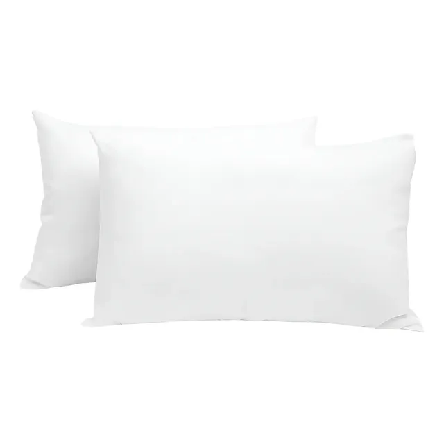 Almohadas 2 Pack Estándar Microfibra Densidad Media Blancos Azteca Blanco