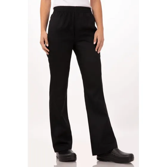 Pantalon Chef Works Modelo Baggy Essential Negro (dama)