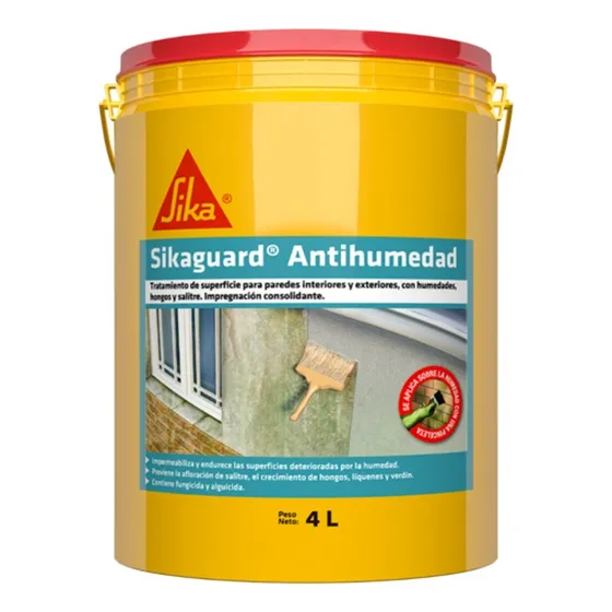 Sikaguard Antihumedad Elimina Salitre Interior Exterior 4lts