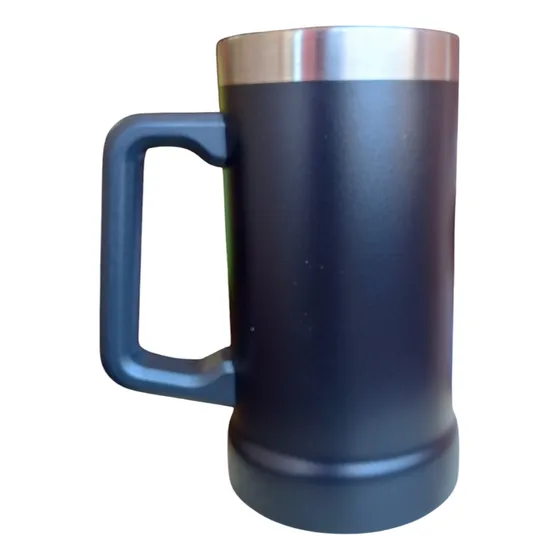 Jarro Chopera Térmica Con Manija 709ml Vaso Cervecero Cover Negro