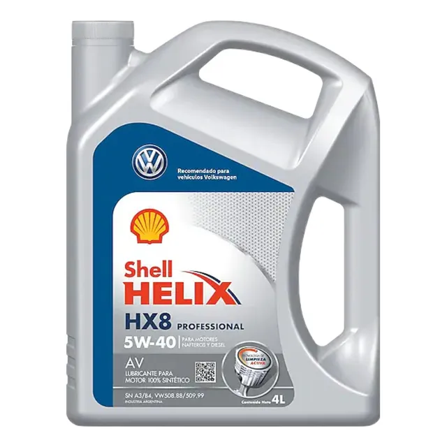 Aceite para motor Shell sintético 5W-40 Hx8 x 4 litros