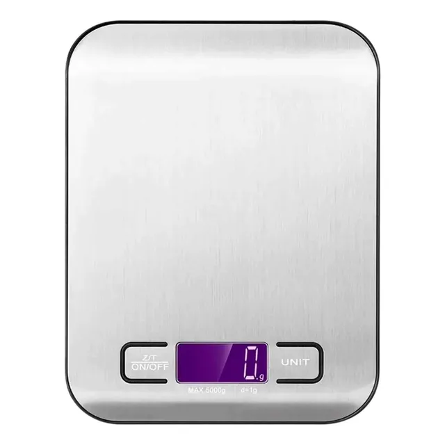 Balanza De Cocina Digital 5 Kg Electrónica Acero Inoxidable
