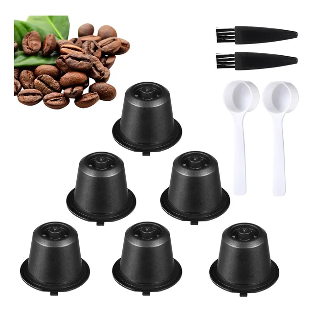 Pack De 6 Cápsulas Filtros De Café Para Cafetera Nespresso