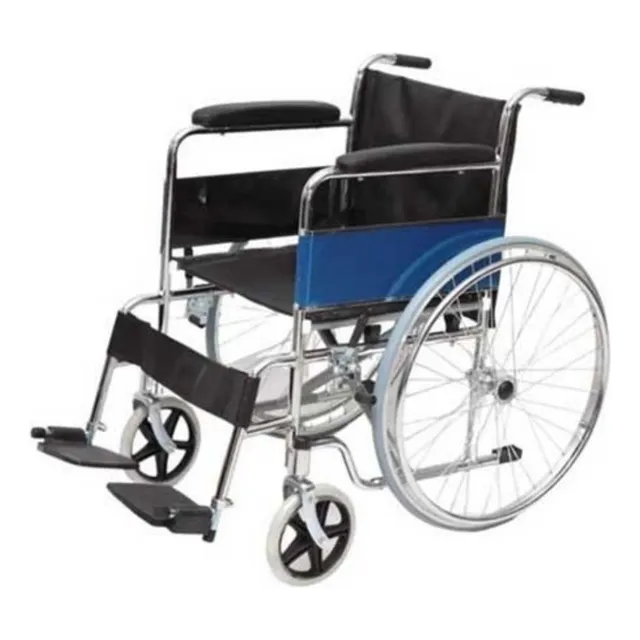 Silla De Ruedas Adulto Economica Plegable Cromada Nuevas