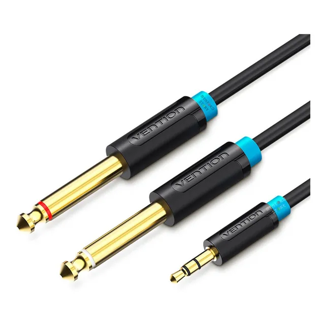 Cable de audio estéreo P2 para mesa de sonido P10 Mono Dj de 1 m - Vention