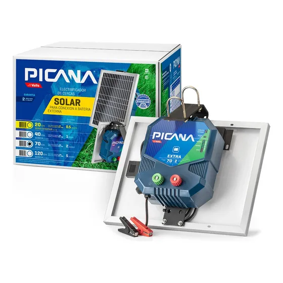 Boyero Picana Solar 70km Cerco Eléctrico Campo A Bateria