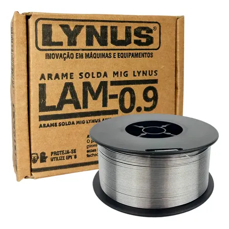 Arame De Solda Mig Para Uso Sem Gas 0.8mm 0,9kg Lynus
